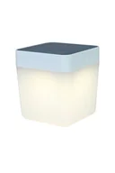 Lampy ogrodowe - ECO-Light Modna solarna lampa stołowa LED Table Cube, biała - miniaturka - grafika 1