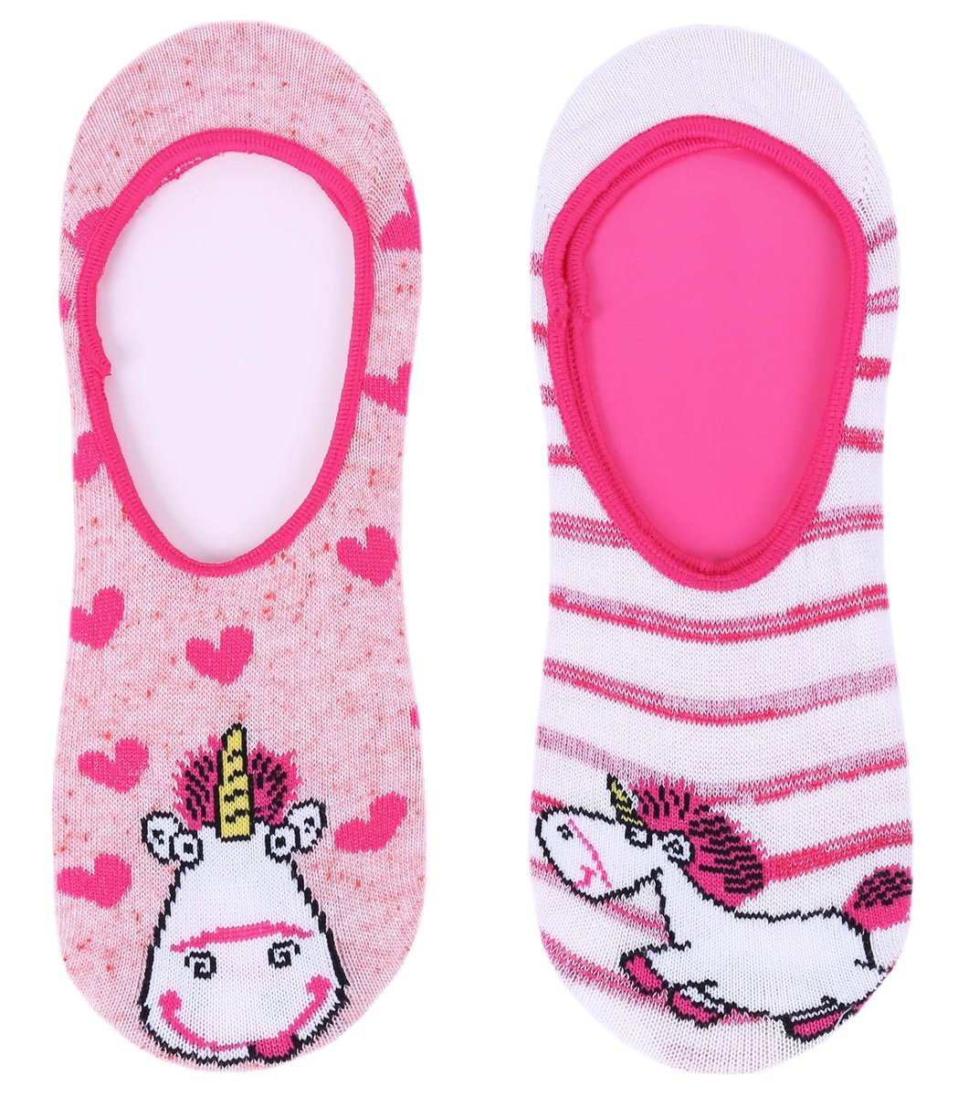 DESPICABLE ME UNICORN stopki damskie różowe- 2 pary