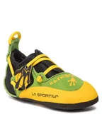 Sprzęt wspinaczkowy - La Sportiva Stickit But wspinaczkowy Dzieci, lime/yellow EU 34-35 2020 Buty wspinaczkowe na rzepy 802-34 - miniaturka - grafika 1