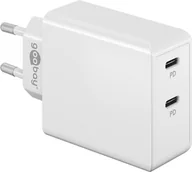 Ładowarki do telefonów - Ładowarka sieciowa 2x USB-C 36W PD Goobay BIAŁA - miniaturka - grafika 1