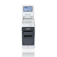 Drukarki kart i etykiet - Drukarka etykiet Brother TD 2125N 203dpi / do 63mm / PC / USB / LAN / USB Host / w zestawie z panelem dotykowym - miniaturka - grafika 1