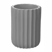 Kubki na szczoteczki do zębów - KUBEK POJEMNIK NA SZCZOTECZKI PĘDZLE DO ŁAZIENKI SZARY 7,5x,7,5x10 - miniaturka - grafika 1