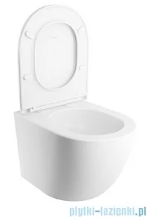 Omnires Ottawa Silent Power™ miska WC wisząca + deska wolnoopadająca biały mat OTTAWASPXMWBM - Kompakty WC - miniaturka - grafika 3