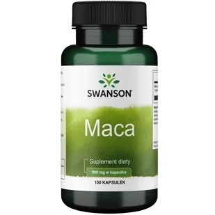 Swanson - Maca, 500 mg, 100 kapsułek - Suplementy naturalne - miniaturka - grafika 1