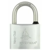 Kłódki - Gerda Kłódka nierdzewna chrom 50 mm / navy club - miniaturka - grafika 1