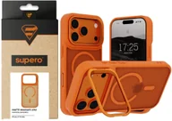 Etui i futerały do telefonów - Etui z podstawką Supero Matte MagSafe Lens do iPhone 17 Pro Max, pomarańczowe - miniaturka - grafika 1
