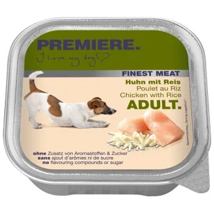 PREMIERE Finest Meat Adult Kurczak i ryż 20x150 g - Mokra karma dla psów PREMIERE Finest Meat Adult Kurczak i ryż 20x150 g - Mokra karma dla psów - miniaturka - grafika 1