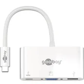 Adaptery i przejściówki - Goobay urządzenie USB-C Multi Port Adapter VGA, biały, 0.15 m Rozszerzona USB-C w celu porty USB 3.0 i jeden port VGA (62100) - miniaturka - grafika 1