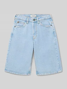 Bermudy z 5 kieszeniami i detalami z logo - Spodnie i spodenki dla chłopców - miniaturka - grafika 1