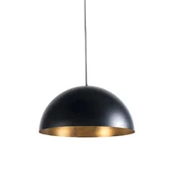 Lampy sufitowe - QAZQA Inteligentna przemysłowa lampa wisząca czarna ze złotem 50 cm z Wifi G125 - Magna Eco - miniaturka - grafika 1