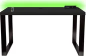 Biurka gamingowe - Biurko Marco Game Future Czarne 140 cmx70 cm - miniaturka - grafika 1