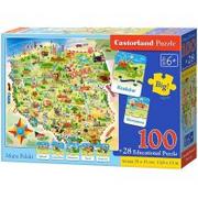 Castorland Castorland, puzzle Edukacyjna mapa Polski