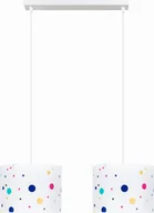Lampy sufitowe - Solar Lampa wisząca do pokoju dziecięcego 2płomienna kolorowe kropki - miniaturka - grafika 1