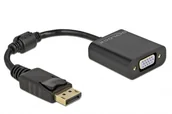 Adaptery i przejściówki - DeLOCK 61006 adapter kablowy 0,15 m DisplayPort VGA (D-Sub) Czarny - miniaturka - grafika 1