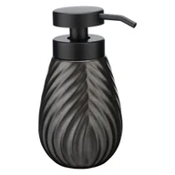 Mydelniczki i dozowniki mydła - Antracytowy ceramiczny dozownik do mydła 330 ml Idro – Wenko - miniaturka - grafika 1
