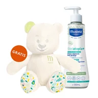 Balsamy i oliwki dla dzieci - Mustela Stelatopia+ krem uzupełniający lipidy 300 ml + miś gratis - miniaturka - grafika 1