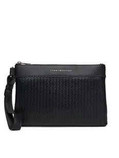 Tommy Hilfiger Saszetka Woven Pouch AM0AM13804 Czarny - Nerki - miniaturka - grafika 1