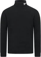 Bluzy męskie - Polarowa bluza z golfem LONSDALE CURDWORTH czarna -XXL - miniaturka - grafika 1