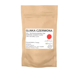 ESENT Glinka Francuska CZERWONA ESENT 100 g - Maseczki do twarzy - miniaturka - grafika 1