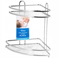 Półki łazienkowe - Półka Łazienkowa Narożna Pod Prysznic 2P Blanca Chrom - miniaturka - grafika 1