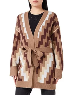 usha FESTIVAL Damski kardigan z dzianiny, Brązowy, wielokolorowy., XL-XXL - Swetry damskie - miniaturka - grafika 1