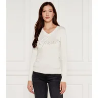 Swetry damskie - GUESS Sweter MEGAN | Slim Fit - miniaturka - grafika 1