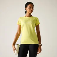 Koszulki i topy damskie - Regatta Koszulka damska Fingal Slogan Żółty, Rozmiar: 34 - miniaturka - grafika 1