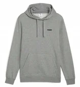 Bluzy męskie - Bluza PUMA ESS SMALL LOGO HOODIE szara typ kangurka z kapturem XXL - miniaturka - grafika 1