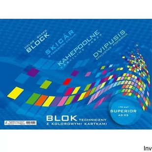 KRESKA Blok techniczny A4 z kolorów kar - Szkolne artykuły papiernicze - miniaturka - grafika 1