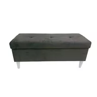 Pufy i podnóżki - Pufa ze schowkiem z przeszyciami 100cm h-41/46 różne kolory - miniaturka - grafika 1