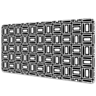 Podkładki na biurko - Mata na biurko Geometryczny czarno-biały wzór 90x45 cm - miniaturka - grafika 1