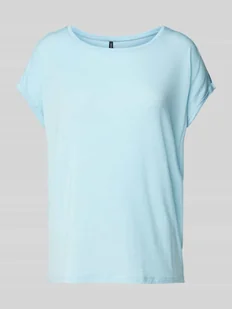 T-shirt o kroju relaxed fit z przyszytym brzegiem model ‘MAVA’ - Koszulki i topy damskie - miniaturka - grafika 1