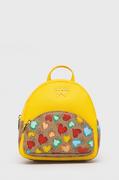 Plecaki szkolne i tornistry - Guess plecak dziecięcy kolor żółty mały z aplikacją - miniaturka - grafika 1