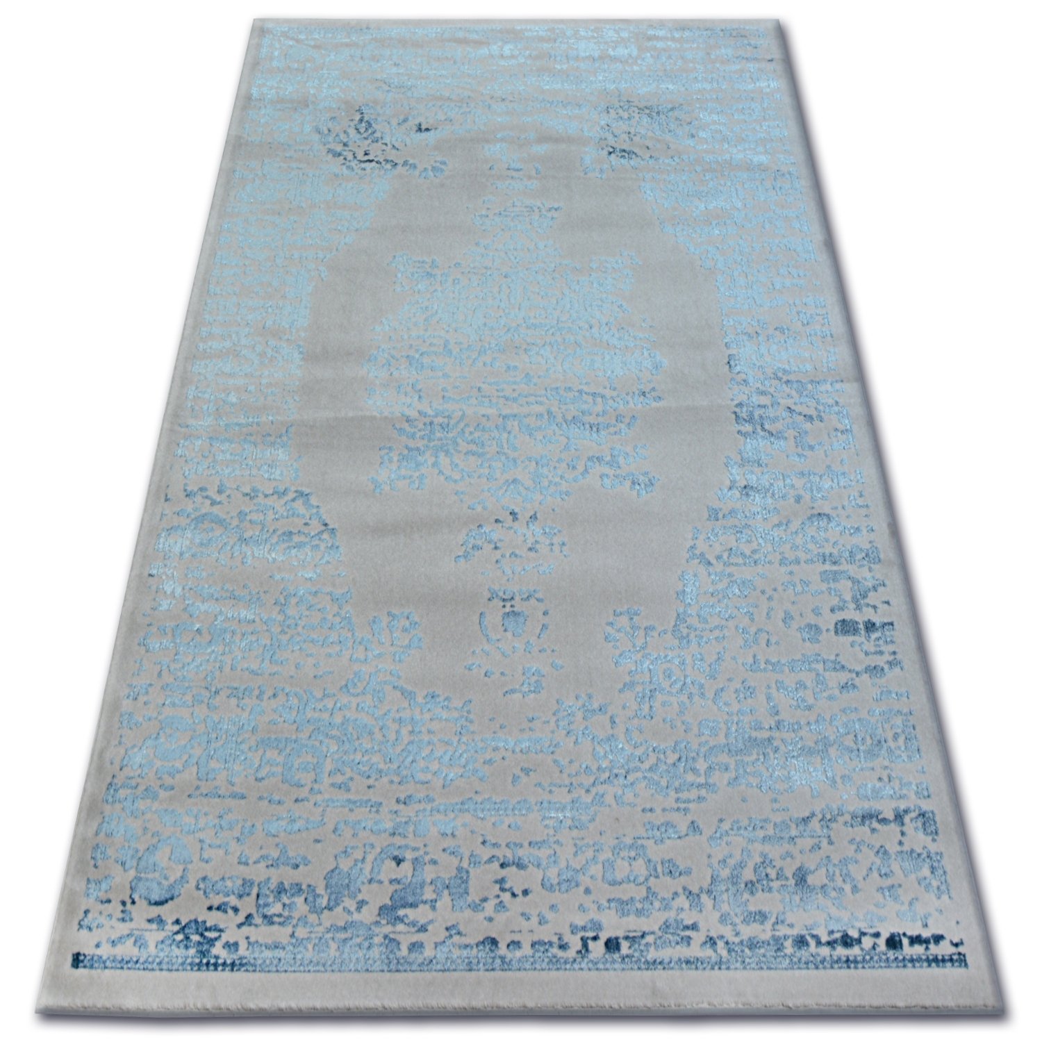 Dywan AKRYL MANYAS 0917 Grey/Blue niebieski 200x300 cm