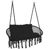 Fotele i krzesła ogrodowe - Fotel podwieszany GOCKOWIAK Lagos Czarny - miniaturka - grafika 1