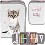 Podręczniki dla gimnazjum - Piórnik z wyposażeniem 1-kom Kot PP23KC-P001 - miniaturka - grafika 1