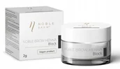Akcesoria i kosmetyki do stylizacji brwi - Noble Lashes, Henna pudrowa do brwi, Black Czarna - miniaturka - grafika 1