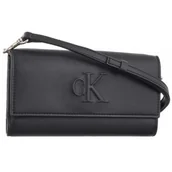 Torebki damskie - Torebka Kopertówka Sculpted Long Fold Strap Deboss Black K60K612742 BEH (CK531-a) Calvin Klein - miniaturka - grafika 1