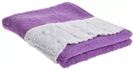 Ręczniki - 40x60cm ręcznik fioletowy z białą koronką - miniaturka - grafika 1