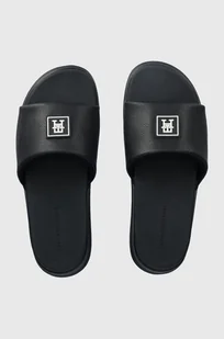 Tommy Hilfiger klapki DUAL DENSITY TH POOL SLIDE męskie kolor granatowy FM0FM05016 - Klapki i japonki męskie - miniaturka - grafika 1