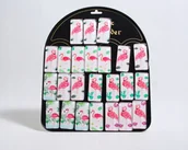 Magnesy - Magnesy na lodówkę do tablic szklane flamingi - miniaturka - grafika 1