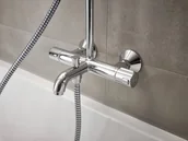 Zestawy prysznicowe - Hansgrohe Vernis Blend zestaw prysznicowy termostatyczny 1 jet chrom 26274000 - miniaturka - grafika 1
