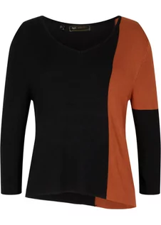 Swetry damskie - Asymetryczny sweter z przyjaznej dla środowiska wiskozy - bonprix - grafika 1