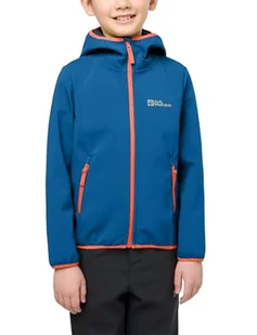 Jack Wolfskin - FOURWINDS JACKET KIDS, dziecięca kurtka softshell unisex, crisp cobalt, - Kurtki i płaszcze dla chłopców - miniaturka - grafika 1