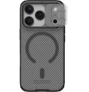 Etui Nillkin CamShield Pro Magnetic Case do Apple iPhone 17 Pro półprzezroczyste czarne - Etui i futerały do telefonów - miniaturka - grafika 1