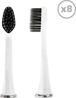 Końcówki do szczoteczek elektrycznych - Końcówka Smiley Końcówki do szczoteczki sonicznej Smiley Pro White Węglowe Carbon Clean 8 szt. białe - miniaturka - grafika 1