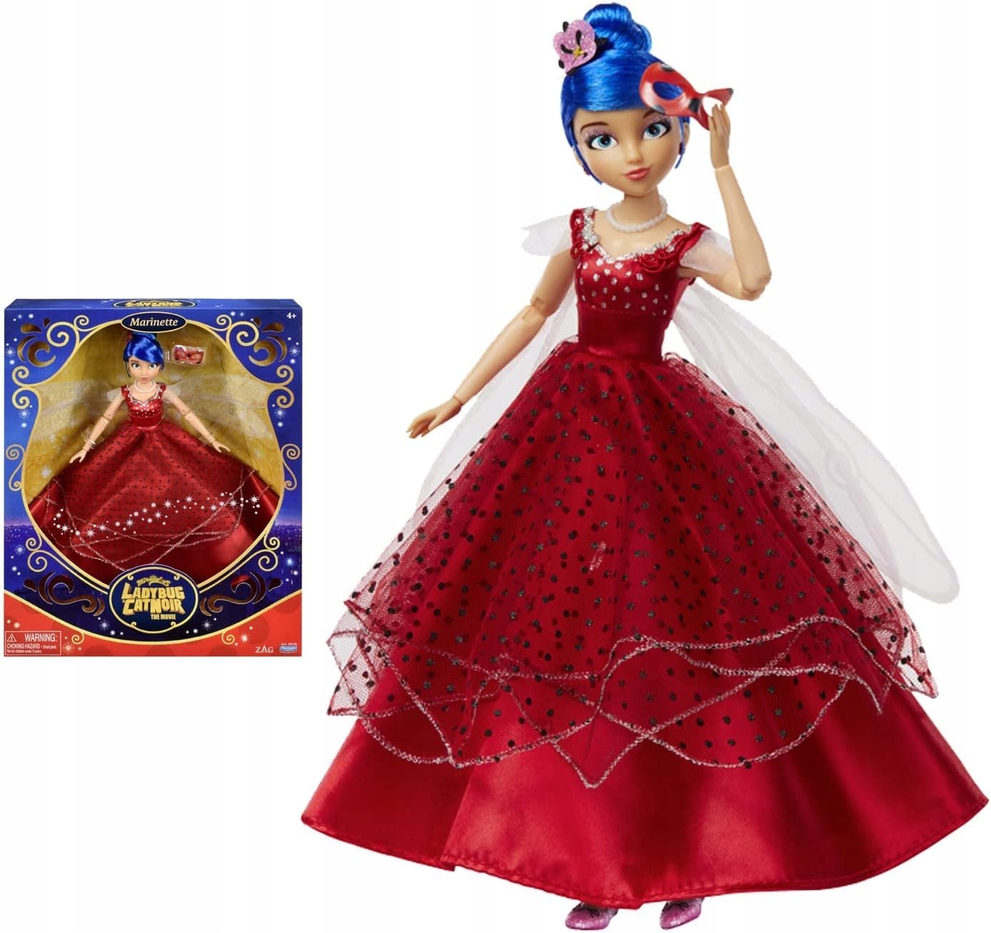 Lalka Miraculous Marinette suknia balowa z filmu Zestaw Playmates 26 cm