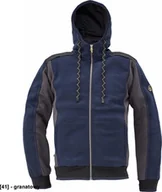 Odzież robocza - CERVA DAYBORO - męska bluza, kaptur, odblaskowe elementy, 55% bawełna, 45% poliester - ciemnobrązowy XXL - miniaturka - grafika 1