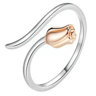 Pierścionki - Pierścionek Srebrny - PIERŚCIONEK RÓŻA - miniaturka - grafika 1