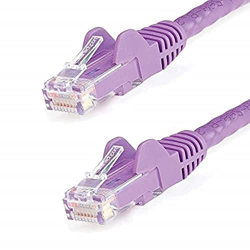 StarTech.com 2 m Cat6 Gigabit Snagless kabel krosowy, RJ45 UTP, kabel sieciowy z osłoną ochronną, kabel Cat 6, fioletowy
